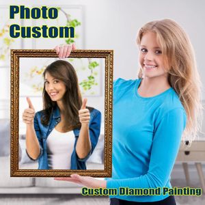 Nicai Po Custom Diamond Painting 5d Diy Athestone Pictures Полный квадратный круглый бриллиантовый вышивка распродажа домашний декор подарок 240408