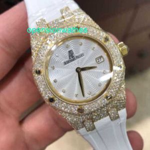 Audemar Pigue Luxury Watches Мужские автоматические часы Audemar Pigue Royal Oak Ladies Quartz Ladies Gold Diamonds 67605BA ZZ D080SU.01 FN6A