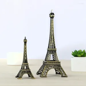 Dekoratif Figürinler Paris Eyfel Tower Metal El Sanatları Ev Dekorasyon Aksesuarları Vintage Figürin Heykel Modeli Bronz Ton Seyahat Eşyası