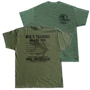 Erkek Tişörtler Donanma Seal Bone Frog Sprout/s Eğitim T-shirt% 100 pamuklu o boyun yaz kısa kolu gündelik tişört boyutu S-3XL J240419