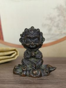 Dekoratif Figürinler Antik Xiangyun Sun Wukong Tea Masa Pet Ev Çalışma Ofisi Masaüstü Retro