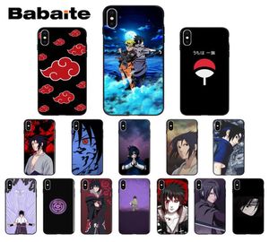 Аниме Naruto Uchiha Sasuke TPU TPU Soft Phone Cover для iPhone 7 6 6S 8 плюс 5 5S SE XR X XS MAX Coque Shell2197244