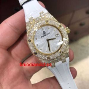 Audemar Pigue Men's Watch Automatic Watches Audemar Pigue Royal Oak Ladies Quartz Ladies Gold Diamonds 67605BA ZZ D080SU.01 FND6