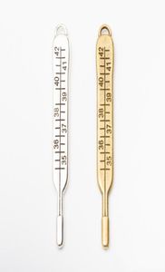 20 шт. 719 мм антикварного серебряного цвета Медицинский термометр очарование бронзовой ретро -клинический кулон для браслетовой серьги колье Diy Jewel2315163