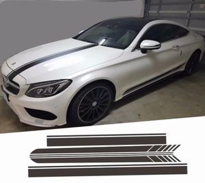 Для Mercedes Whole Sticker Racing Line Car Cood Roof Hail Coade Codation Decorative Decal Side Skirt Stickers Fat для Benz Abces class9604055