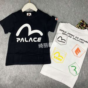 Yaz Yeni Fu Shen Chao Marka Giyim Erkekler ve Kızlar Bebek Üstü Çocuk Kısa Kollu T-Shirt Saf Pamuk Batı Stil Kore Edition 862783