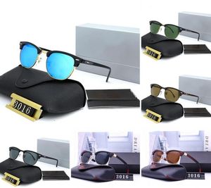 Moda Classic Sunglasses para homens e mulheres Luxuris Design de alta qualidade TR Metal Frame High Definition Lens de vidro Driving Outdoor8203176