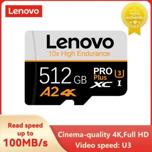 Kartlar Lenovo 2tb Bellek Kartı 128GB MLC U3 Mikro TF Mini SD Kart 1TB V30 4K Tam HD TF Hafıza Flash Kartı 512GB 256GB Telefon/Kamera için