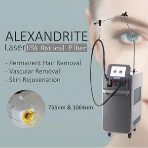 Alexandrite Lazer Epilasyon Kalıcı 1064 ND YAG 755 Alexandrite Alex Cilt Gençleştirme Saç Salon Makinesi