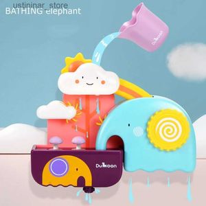 Kum oyun su eğlenceli bebek banyo oyuncakları boru hattı su sprey duş oyunu fil banyo bebek oyuncak çocuklar için yüzme banyo banyo duş çocuk oyuncakları l416