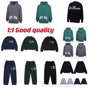 Cole Buxton Hoodie Örgü Sweater Traursuit Joggers Erkek Kadınlar CB Sweatshirts Gevşek Kazak Vintage Örgü Jakard Jakard Cole Buxton Sweater Boyut Boyut S-XL