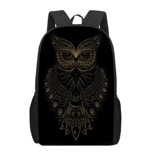 Сумки классные животные совы шаблоны школьные сумки для мальчиков, девочки 3D Печать детские сумки, подростковые рюкзаки для ноутбука повседневное путешествие рюкзак