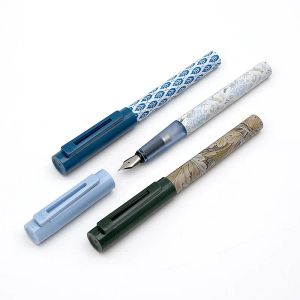 Pens Yeni Kaco X VA Müze Ortak Serisi Sky Fountain Pen Schmidt Dönüştürücü EF NIB 0.38mm Mürekkep Pen Hediye Gişe Koleksiyonu