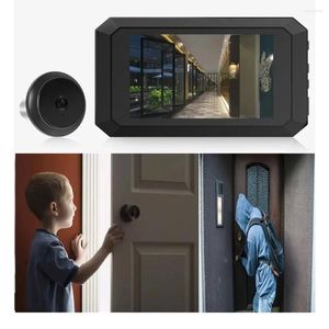 Dijital Sihirli Göz Elektronik Vizör PO Kayıt Kapısı Peephole Kamera 3.97in LCD Ekran 1400mAh Build-In Lityum Pil