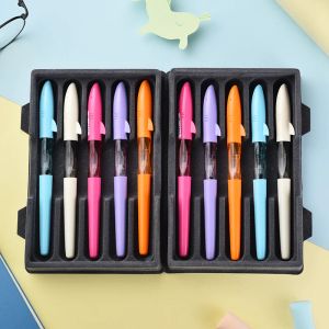 Ручки Jinhao Shakr Series Candy Color Fountain Pen Kids Student Cute Shark Cover 0,38 мм черниль