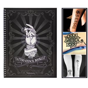 233pcs Tattoo Strancil Book Set Set Body Art Painting Diy Шаблоны блеска поддельные трафареты для женского дизайна Альбом 240418