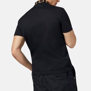 2024S Tasarımcılar Erkek Polos Tees Göğüs Mektubu Gömlek Geometri Görüntü Baskı Gündelik Kısa Kollu Giyim Joker T-Shirt Business Shirt Bluz Mahsul CC Üst Sokaklar Elbise