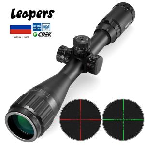 Scopes Leapers 39x40 Tüfekkop Taktik Optik Tüfek Kapsamı Kırmızı Yeşil ve Mavi Nokta Görme Aydınlatılmış Retik Görüşü Avcılık Kapsamı