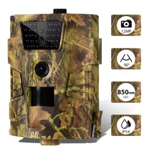 Telecamere Wireless Wildlife Trail Camera da caccia di base HT001B 12MP 1080p Visione notturna Visione selvaggia Foto Trappola