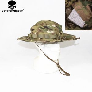 Şapkalar Emersear Taktik Boonie Şapka W/MP Ordu Av Şapkası Boonie Cap Airsoft Kamuflaj Avlant Sunshine Hat Emerson Multicam