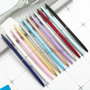 Metal ElectlePlat Pens Öğrenci Beyaz Öğretmeni Yazıyor Ball Point Okul Ofis İş İmza Kalemi Özelleştirilebilir Th0761