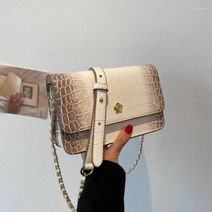 Omuz çantaları panelli tasarım haberci çantası lüks el çantaları kadın tasarımcısı 2024 moda zinciri pu deri trend tatili