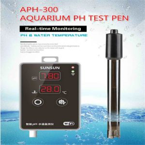 Akvaryumlar Sunsun APH300 Akvaryum Balık tankı pH Test Kalem Test Merkezi WiFi Ölçüm