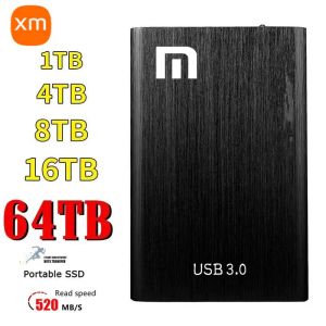 Muhafaza 1 TB Taşınabilir SSD USB3.0 HDD Yüksek Hızlı Harici SSD 2TB 4TB Taşınabilir Sabit Sürücü 8 TB Dizüstü Bilgisayar için Xiaomi için Mobil Sabit Diskler