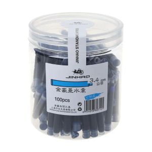 Ручки G5AA 100pcs Jinhao Universal Extable Blue Fountain Pen Ink Cartridges 3,4 мм Refi