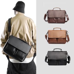 Портазы GPR 100% Crazy Horse Leather Man Business Bag Ретро мужской портфель корейский стиль мужской сумка по кроссу