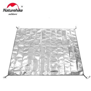 Кемпинговый лист водонепроницаемый пикник коврик для коврика Многофункциональный алюминиевая алюминиевая фольга Барьер на открытом воздухе 240416