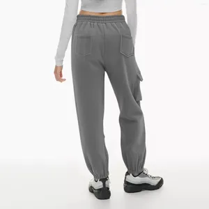 Kadın Pantolon Yoga Taytlar Uzun İlkbahar/Yaz Boş zamanlar Düz Renk Spor Kravat Ayakları Çalışma Giyim Günlük Kadın Elastik Bel