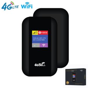 Yönlendiriciler 4G/5G Mobil Wifi Yönlendirici 150Mbps 4G LTE Kablosuz Yönlendirici 2100mAH Taşınabilir Cep Mifi Modem, açık hava seyahati için SIM kart yuvalı