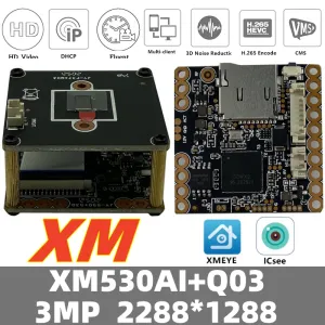 Kameralar WiFi Kablosuz IP Kamera Modül Kurulu XM530+Q03 3MP 2288*1288 Destek SD Kart ICSEE XMEYE VMS Audio P2P Hareket Algılama