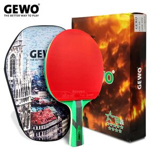 Gewo Profesyonel Masa Tenis Raket 9 Yıldız Ping Pong Paket Yarasa Al Karbon Almanya Markası 240419