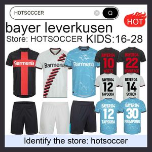 23 24 Bayer 04 Leverkusen Futbol Formaları 2023 2024 Evde Üçüncü Demirbay Wirtz Bakker Bailey Home Ch Aranguiz Paulo Schick Futbol Gömlek Kitleri Hotsoccer