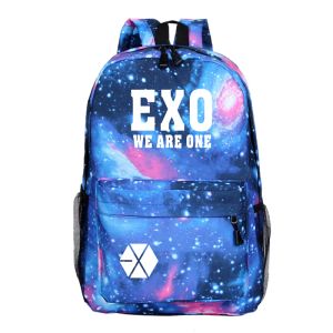 Sırt çantaları sıcak exo backpack okul sırt çantası moda yeni desen sırt çantası kızlar okul çantası erkek kadın omuz çantaları gençler seyahat mochila