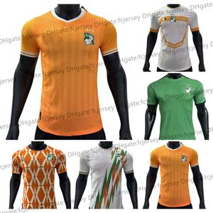 23 24 25 Oyuncu 3 Yıldız Üç Futbol Forması Cote D Ivoire Milli Takımı Evde Fildişi Sahili Drogba Kessie Maillots de Futbol Erkekleri Üniformaları Afrika Kupası Maillot de Foot
