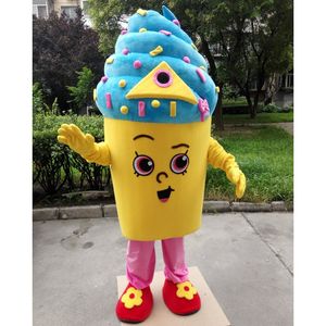 2024 Cartoon Icecream Mascot Costum Aderetes promocionais de fantasias Costumes de personagem figurinos de caracteres