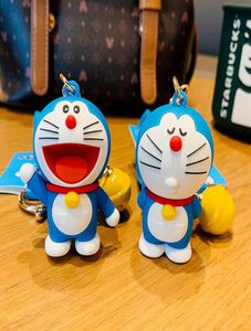 Bütün moda çizgi film anahtar zincirleri anahtar toka erkekler kadın çanta el yapımı anahtarlık silika jel doraemon tahrik aksesuarları 2 clas7264207