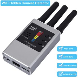 Acessórios Novo detector de sinal de RF Wi -Fi Hidden Camera Finder Antispy Listen Sweeper Cell Teless Bugs Wireless Dispositivo de audição GPS Tracker
