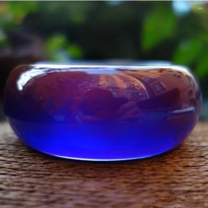 Bilek Baltık Blue Amber Geniş Renk Değiştiren Bilezik Genişletilmiş Su Arıtma Gradyan Işık Çocuklar Hediye