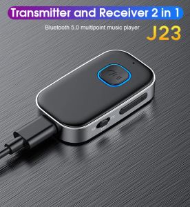 Spieler Bluetooth 5.0 transmisji i odbioru dwa w UniwerSalny Samochodowy Bluetooth Audio Odbiornik Aux Nadajnik Telewizyjny 3,5mm Einmischung