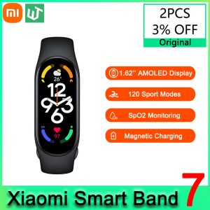 Браслеты Xiaomi Mi Band 7 Smart Bracelet 8 Color Amoled Clood Oxygen Smart Band Fitness Traker.