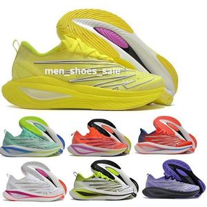 2024 Fuelcell Koşu Ayakkabıları Spor ayakkabı SC Elite V3 Beyaz Zafer Mavi New York City Marathon Parlak Mint Pixel Yeşil Sarı Erkek Kadın Trainer Boyut 5 - 12