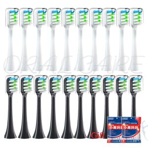 Teste di spazzolino da denti di ricambio per teste per SOOCAS X3U/X3/X5/X1/V1/V2/D2/D3 Spazzotura elettrica Spazzole elettrico Smart Brush Waske With Cover