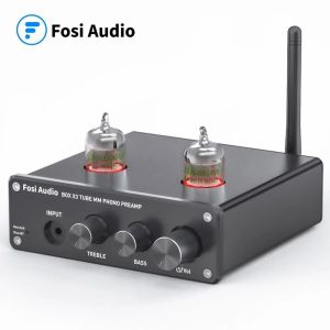 Amplifikatör Fosi Ses Bluetooth Fono Preamp Turntable Fonograf için Preamp GE5654 Vakum Tüp Amplifikatörü Hifi Kutusu X3