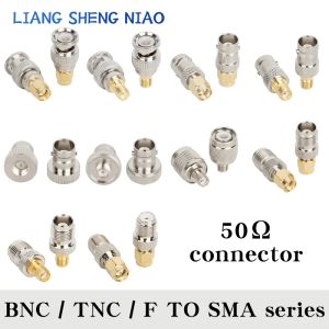 Ladegeräte 1pcs SMA zu TNC männlicher Stecker weiblicher Jack BNC zu SMA RF Koaxialadapter -Stecker Testwandler Messinter F FEMALY TO SMA MANAL STULD