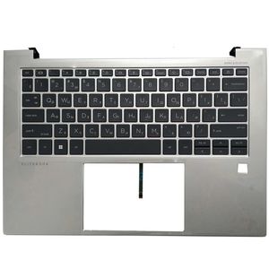 HP EliteBook için Backlit Usrussianlatinukfrench Klavye 840 G9 845 Palmon Üst Kapak Kılıfı 240418