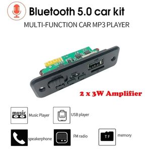 5V 2 x 3W Amplificatore Bluetooth 5.0 Car lettore Mp3 Decodificatore DECODER Scheda Wireless FM Radio Modulo TF USB Aux Audio